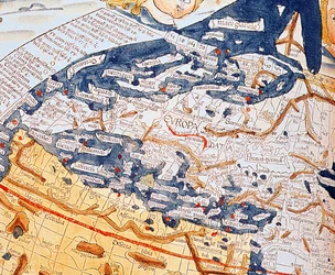 Karte von Mitteleuropa, 1486 (Detail von 157909)